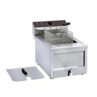 Friteuse gros volume électrique avec vidange 1 cuve 12 L