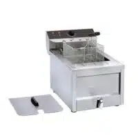 Friteuse gros volume électrique avec vidange 1 cuve 12 L