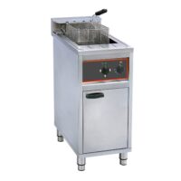 Friteuse gros volume sur coffre électrique avec vidange 1 cuve 16 L