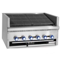Grill Charcoal 3 positions pour comptoir largeur 610mm