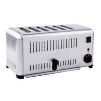 Grille pain en inox, 6 toast, 2.5 kW