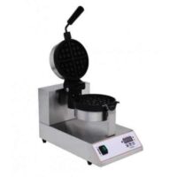 Machine à gaufre inox plaque en fonte Ø 170 mm 1 kW