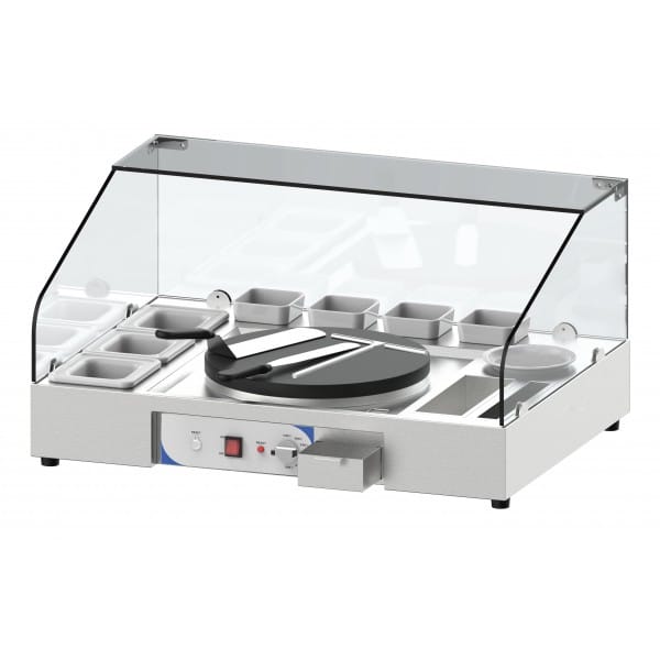 Plan de travail pour crêpière en acier inoxydable 2700 W