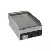 Plaque à snacker électrique chrome, version compacte, 2 x 230 V, 6 kW