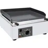 Plaque à snacker lisse gamme euro électrique longueur 400 mm