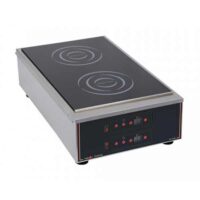 Plaque induction gamme COMPACTE 2 plaques 2 x 3 kW