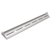 Rampe chauffante arrondie en profile d'aluminium avec eclairage LED - L1067mm