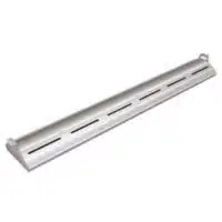 Rampe chauffante arrondie en profile d'aluminium avec eclairage LED - L1067mm