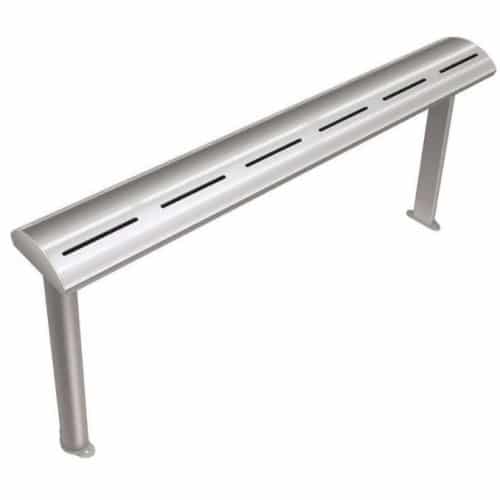Rampe chauffante arrondie en profile d'aluminium avec eclairage LED - L1372mm – Image 2