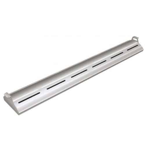 Rampe chauffante arrondie en profile d'aluminium avec eclairage LED - L1372mm