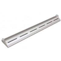 Rampe chauffante arrondie en profile d'aluminium avec eclairage LED - L1676mm