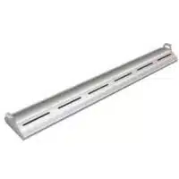 Rampe chauffante arrondie en profile d'aluminium avec eclairage LED - L1676mm