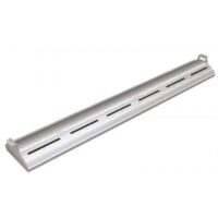 Rampe chauffante arrondie en profile d'aluminium avec eclairage LED - L1981mm