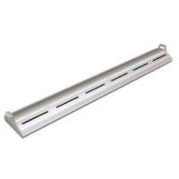 Rampe chauffante arrondie en profile d'aluminium avec eclairage LED - L762mm