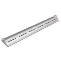 Rampe chauffante arrondie en profile d'aluminium avec eclairage LED - L762mm