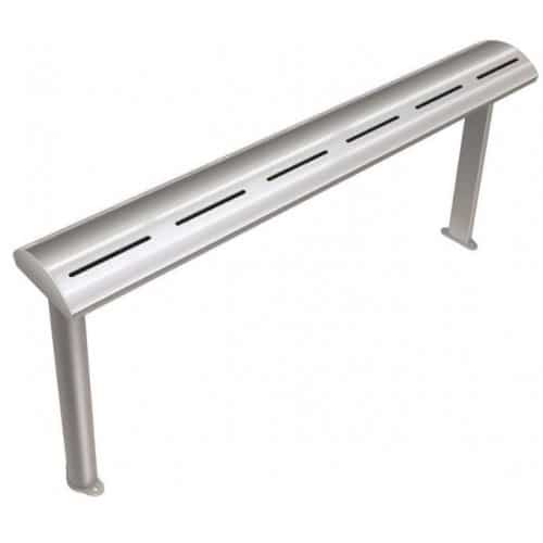 Rampe chauffante arrondie en profile d'aluminium avec eclairage LED - L914mm – Image 2