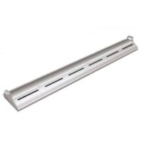 Rampe chauffante arrondie en profile d'aluminium avec eclairage LED - L914mm