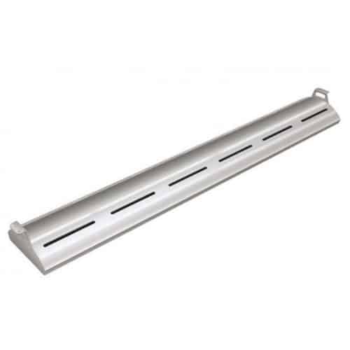 Rampe chauffante arrondie en profile d'aluminium avec eclairage LED - L914mm