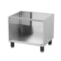 Support fermé 3 côtés pour plaques à snacker modèle simple en inox AISI 304