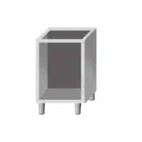 Support fermé 3 côtés, simple, pour plaques à snacker