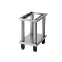 Support ouvert pour plaques à snacker modèle simple en inox AISI 304