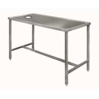 Table de débarrassage avec tvo sans étagère basse