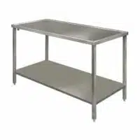 Table de débarrassage sans tvo avec étagère basse pleine