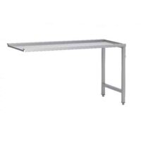 Table de sortie en angle adossée, à droite, adaptation sur mesure