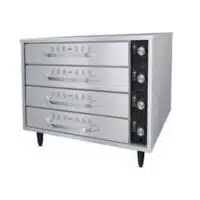 Tiroir chauffant standard sur pieds 4 demi-tiroirs