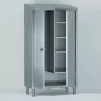 Armoires pour produits d’entretien et balais 2 portes