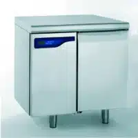 Meuble réfrigéré gastronorme sans groupe acier inoxydable froid positif 1 porte 598 W
