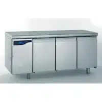 Meuble réfrigéré gastronorme sans groupe acier inoxydable froid positif 3 portes 1000 W