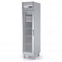 Armoire étroite négative , 1 porte vitrée GN1/1