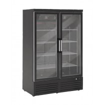 Armoire réfrigérée, 2 portes vitrées, gamme SUPERMARKET, version négative, 1200 L