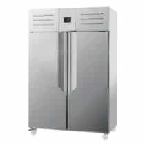 Armoire réfrigérée glissières embouties négqtive, gamme HYBRID GN 2/1, 2 portes, 1400 L