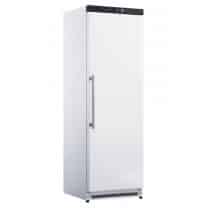 Armoire réfrigérée positive ventilée, porte pleine, laquée blanche, 400 L