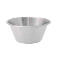 Bassine à fond plat, inox, 16 L, diamètre 400 mm