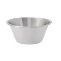 Bassine à fond plat, inox, 16 L, diamètre 400 mm