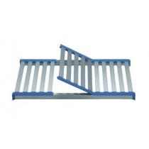 Clayette aluminium anodisé P 397 mm pour rayonnage à clayettes