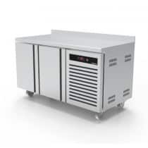 Desserte réfrigéré GN 1/1 profondeur 700 mm froid positif adossée 2 portes