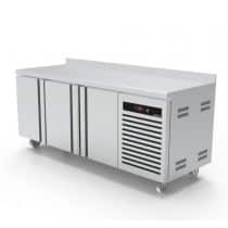 Desserte réfrigéré GN 1/1 profondeur 700 mm froid positif adossée 3 portes
