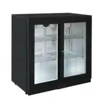 Desserte réfrigérée arrière de bar 2 portes coulissantes vitrées, 230 W