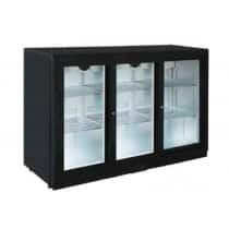 Desserte réfrigérée arrière de bar 3 portes coulissantes vitrées 350 W