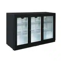 Desserte réfrigérée arrière de bar 3 portes coulissantes vitrées 350 W