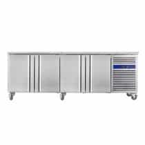 Desserte réfrigérée négative 600 4 portes pleines 340 W 480 L