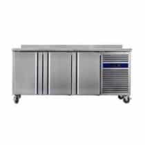 Desserte réfrigérée négative adossée 700 3 portes pleines 540 W 400 L H 950 mm