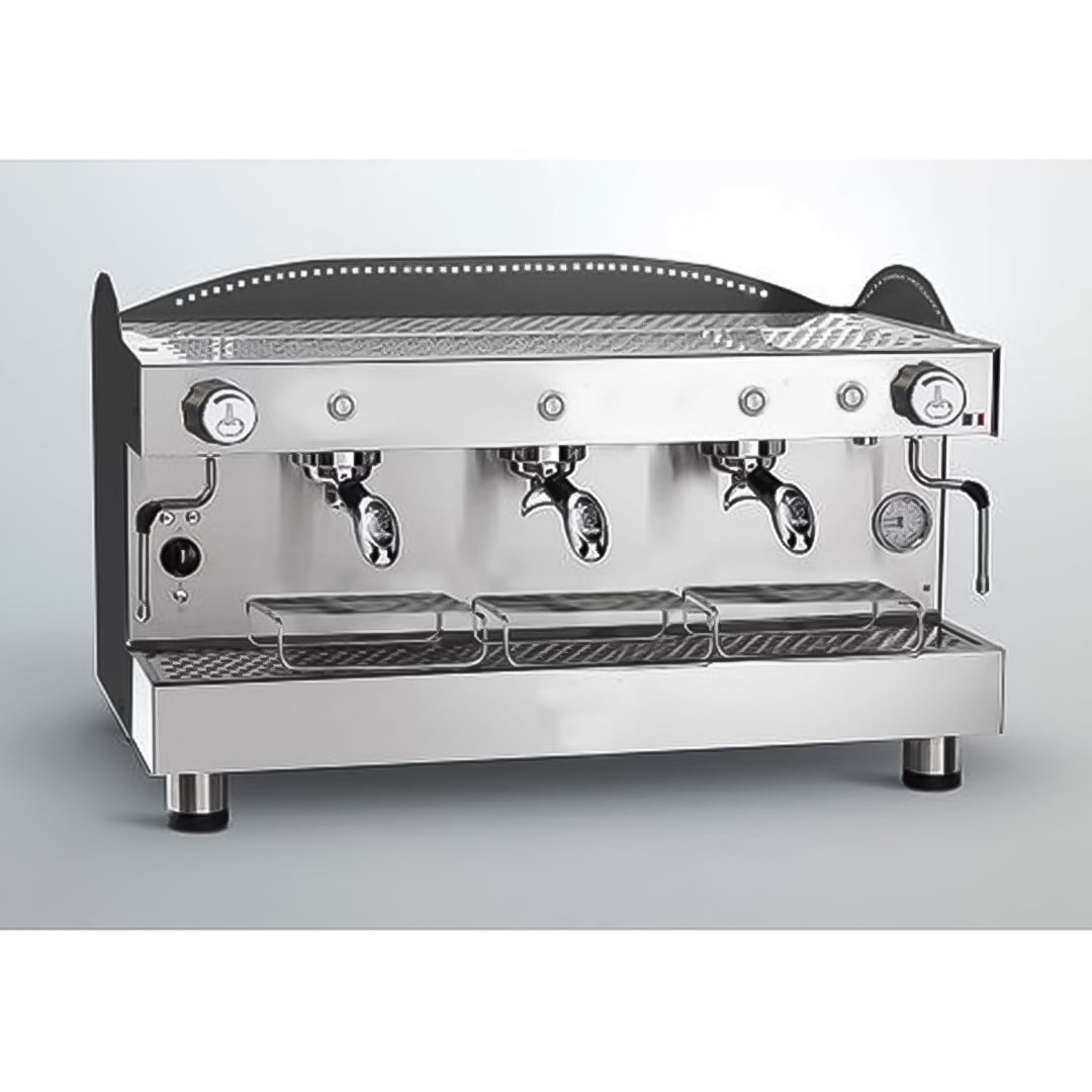 Machine à café espresso professionnelle BEZZERA B2016 PM 3 Groupes acier inoxydable – Image 2