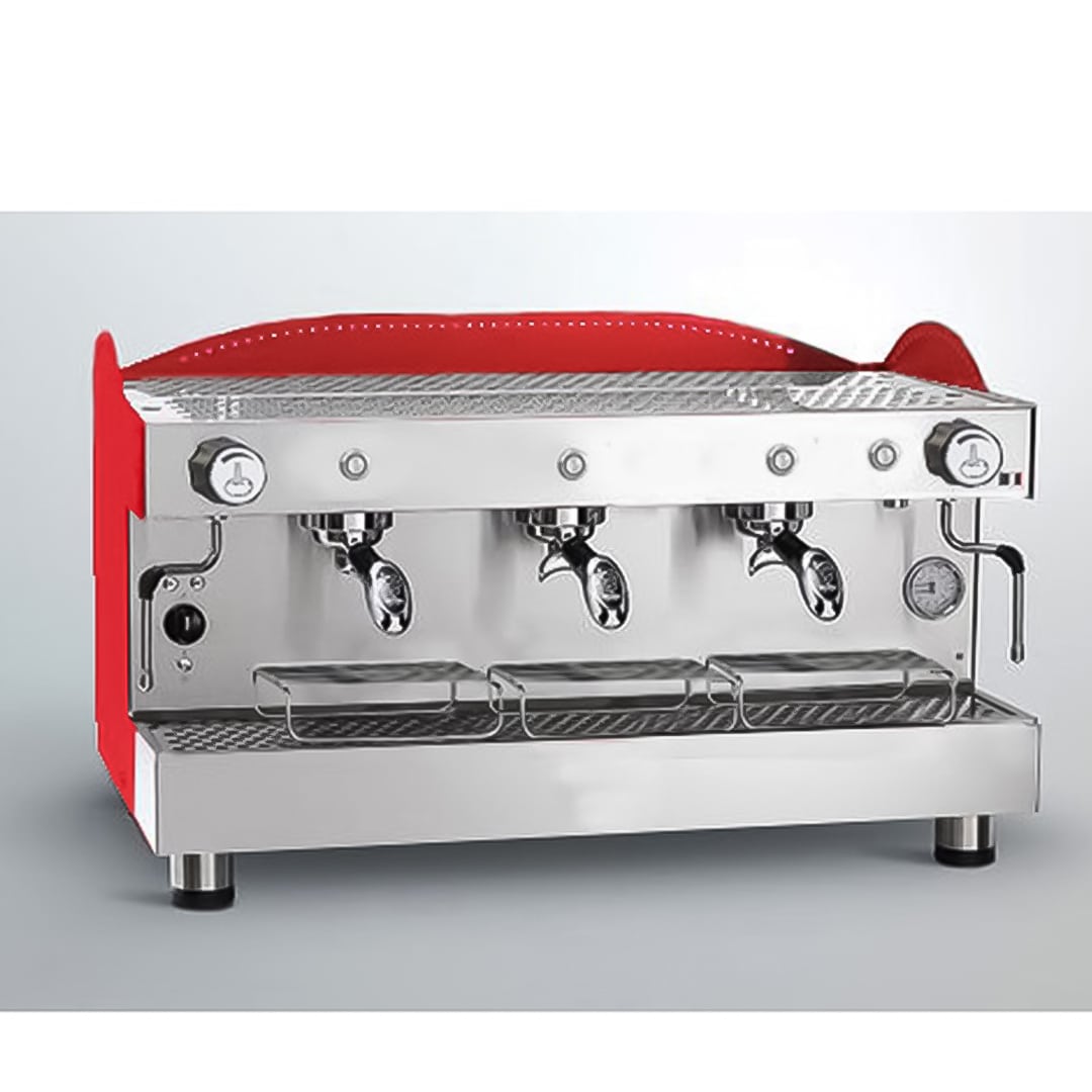 Machine à café espresso professionnelle BEZZERA B2016 PM 3 Groupes acier inoxydable – Image 3