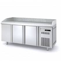 Meuble à pizza, 3 portes pleines, 380 L
