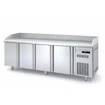 Meuble à pizza, 4 portes pleines, 3 bacs 600 x 400, 761 L